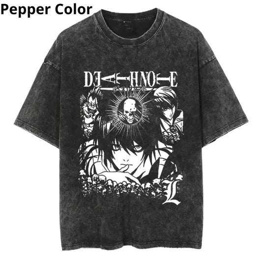 Death Note Complex L Vintage T-Shirt, Death Note Shirt, Anime Shirt, Graphic Tee, T-shirt For Men Top Menswear Womenswear