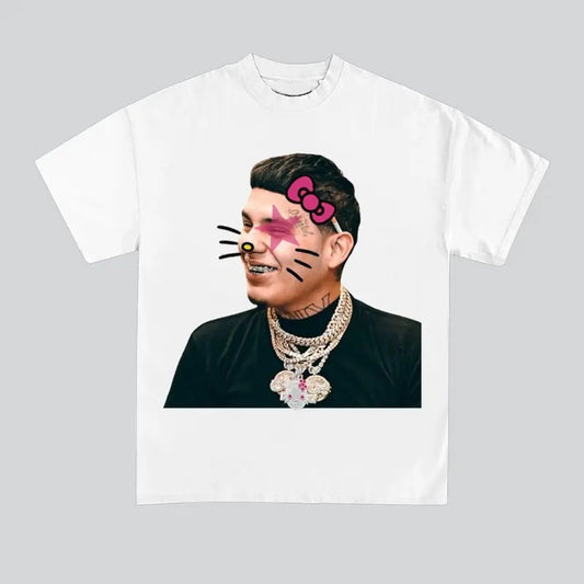 Deebabyy Kitty Super Star Graphic Rap Tee Shirt Streetwear New Design