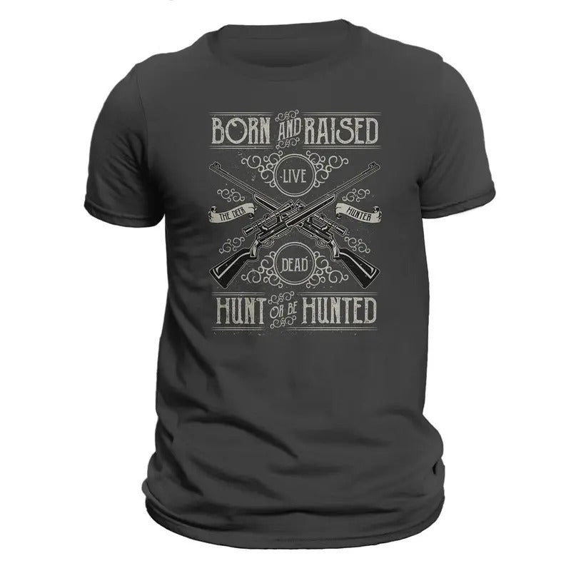 Deer Hunter Hunt or Be Hunted Hunting Men's T-Shirt Hoodie, Sweatshirt | InkThreadWorks.com