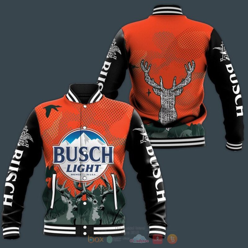 Busch light beer Deer Deer Baseball jacket