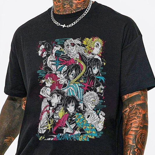 Demon Slayer Hashira characters shirt, Demon Slayer Hashira training Arc, Kimetsu No Yaiba t-shirt, anime sweatshirt hoodie, Tanjiro shirt, Rengoku t-shirt