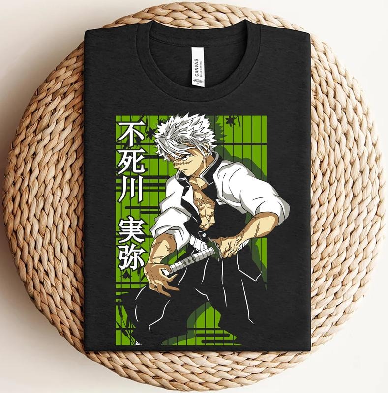 Demon Slayer Shirt, Sanemi Shirt, Anime Graphic Shirt, Anime Shirt, Kimetsu No Yaiba Shirt