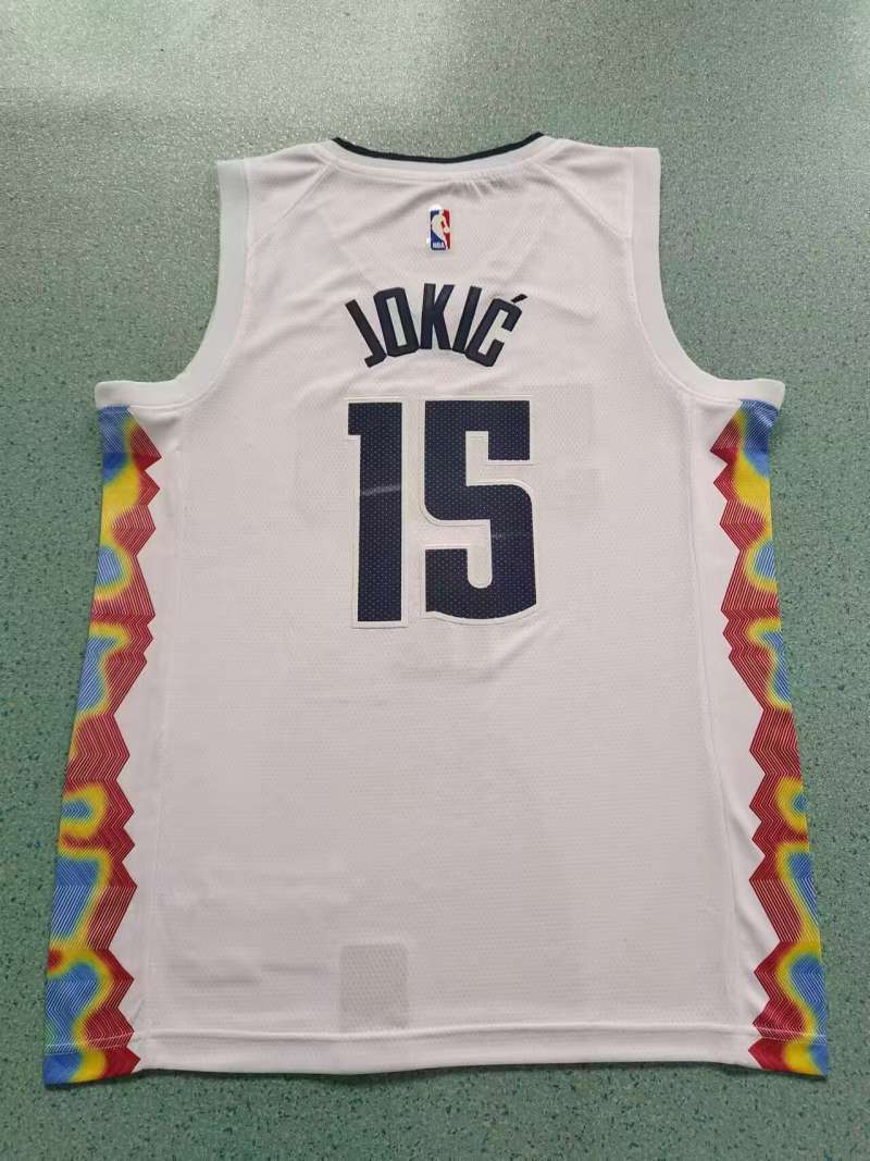 Denver Nuggets #15 Nikola Jokic New Season Nuggets 15 City Edition Style 1