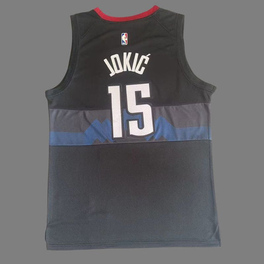 Denver Nuggets #15 Nikola Jokic Nuggets 15 # Nikola - Jokic Black 24 New Season City Edition Jersey Style 1