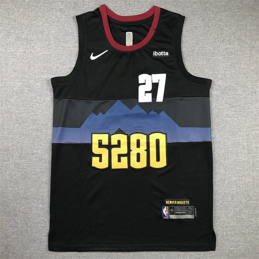 Denver Nuggets #27 Jamal Murray Nuggets 27 New Black City s-xxl Style 2