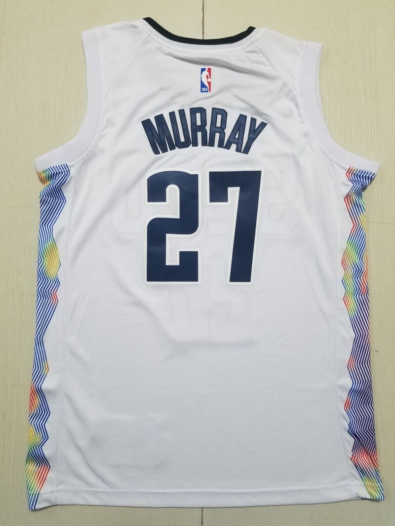 Denver Nuggets #27 Jamal Murray Nuggets 27 White City s-xxl Style 1