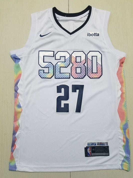Denver Nuggets #27 Jamal Murray Nuggets 27 White City s-xxl Style 2