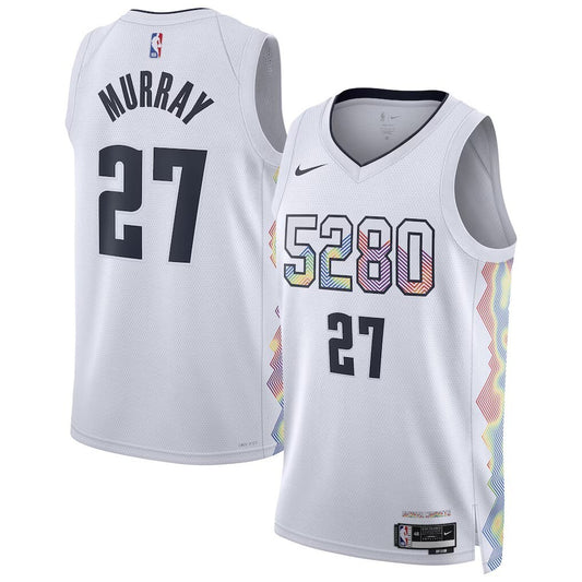 Denver Nuggets #27 Jamal Murray Unisex 202425 Swingman Player Jersey - City Edition - White