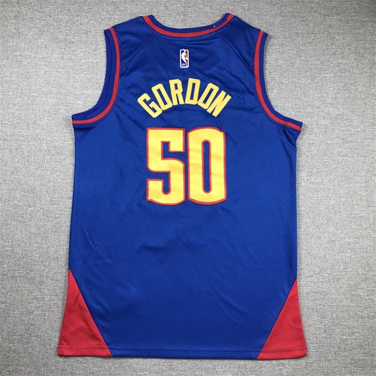 Denver Nuggets #50 Aaron Gordon 23 Nuggets 50 Blue Statement Edition Style 1