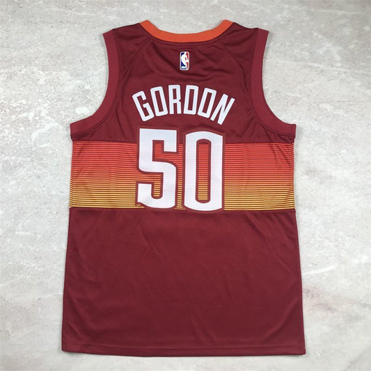 Denver Nuggets #50 Aaron Gordon Hot Press Nuggets 50 Red s-xxl Style 1