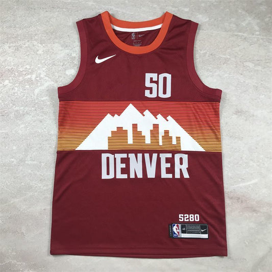 Denver Nuggets #50 Aaron Gordon Hot Press Nuggets 50 Red s-xxl Style 2