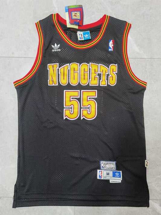 Denver Nuggets #55 Dikembe Mutombo Nuggets 55 # Navy Retro Edition Jersey Style 2