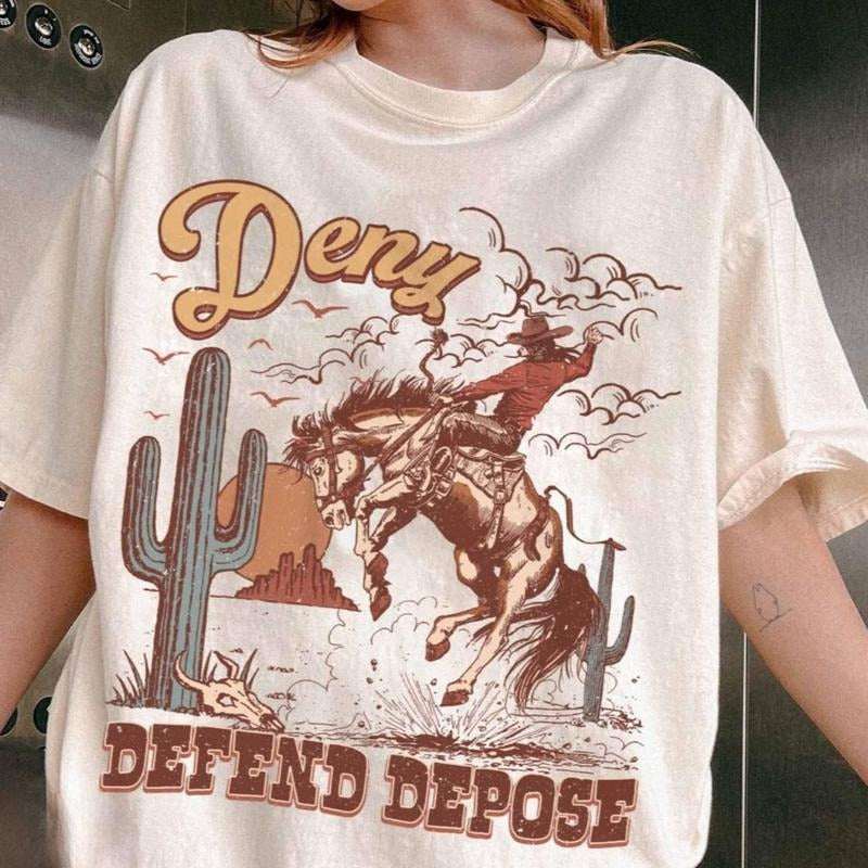 Deny Defend Depose Shirt, Bold Statement Tee, Unisex Classic Shirt, Funny Unique Gift, Protest Activist, Eat the Rich...