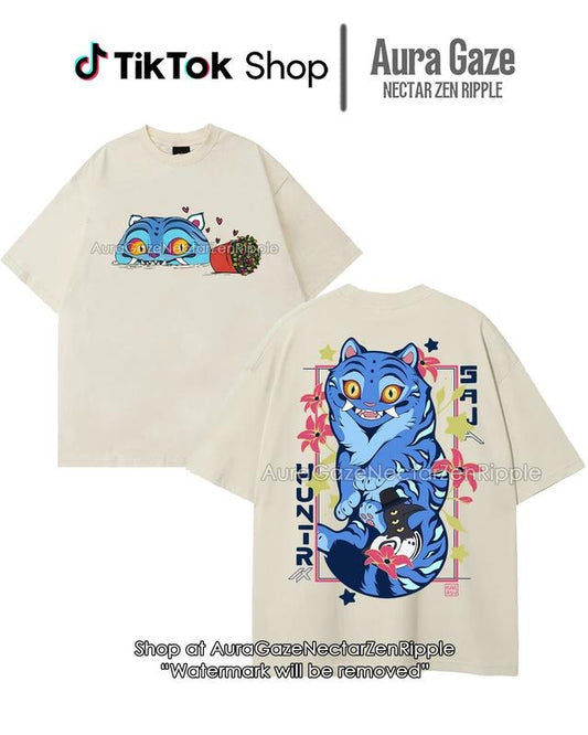 Derpy Tiger 2Sided - KPop Demon Hunters Comfort Colors Unisex Tshirt For Fan, KPop Demon Hunters Hoodie, Sweatshirt, Celebrity Crush Movie Merch