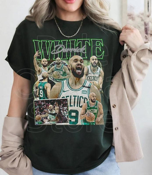 Derrick White T-Shirt, Bootleg Vintage T-Shirt, Unisex Shirt, Gift For Fan Hoodie, Sweatshirt | InkThreadWorks.com