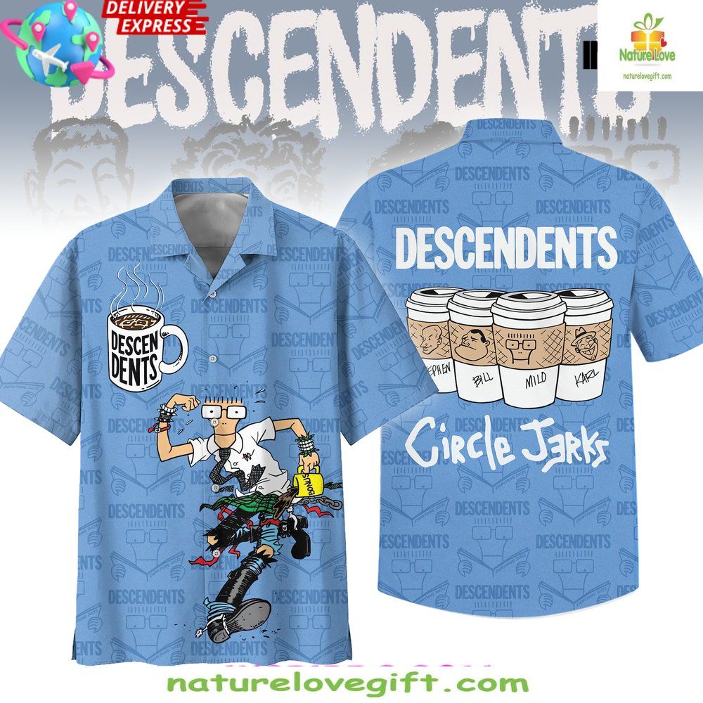 Descendents Circle Jerks Hawaiian Shirt Limited Edition