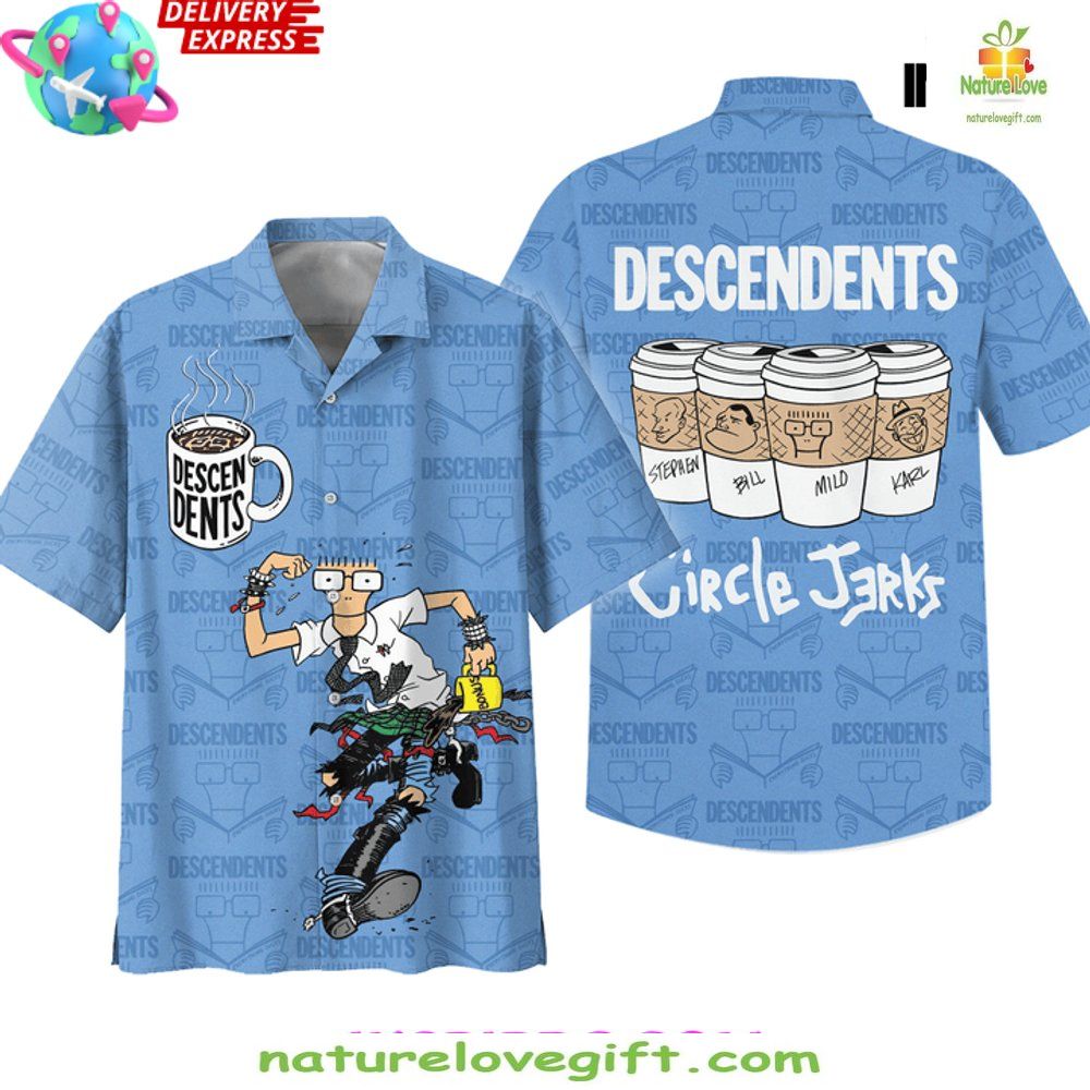 Descendents Circle Jerks Hawaiian Shirt Limited Edition