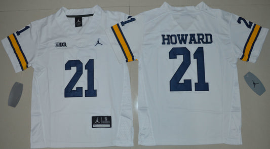 Desmond Howard 21 Youth White