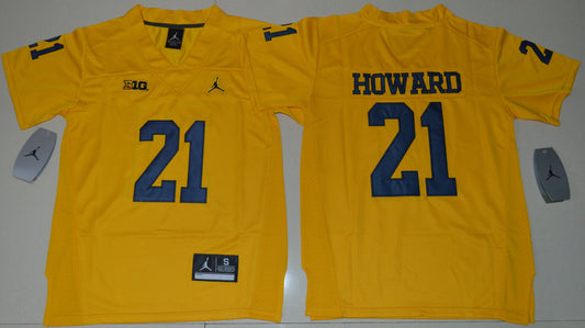 Desmond Howard 21 Youth Yellow