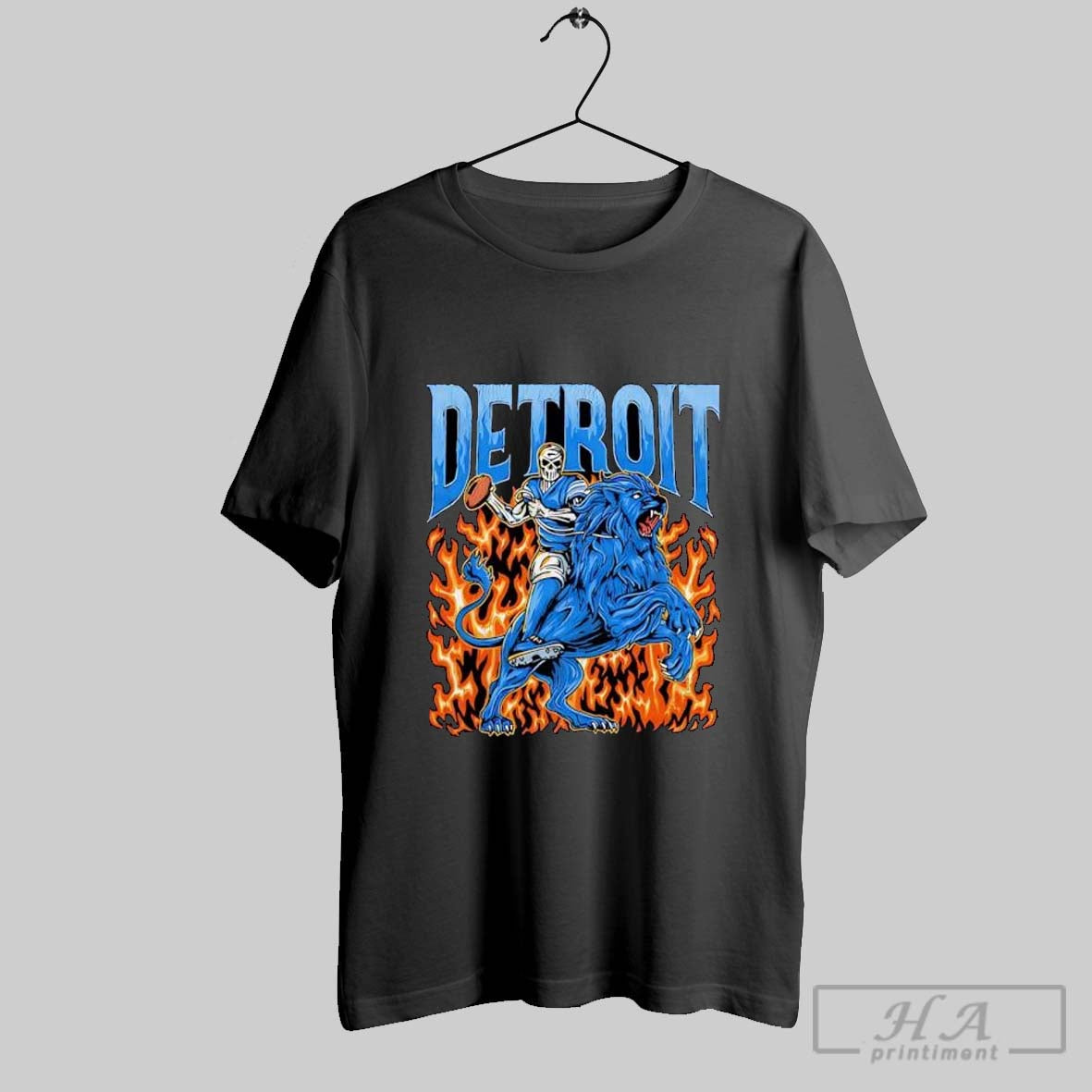 Detroit Football Lions Graphic Skeleton Shirt Hoodie Sweater Longsleeve And V Neck