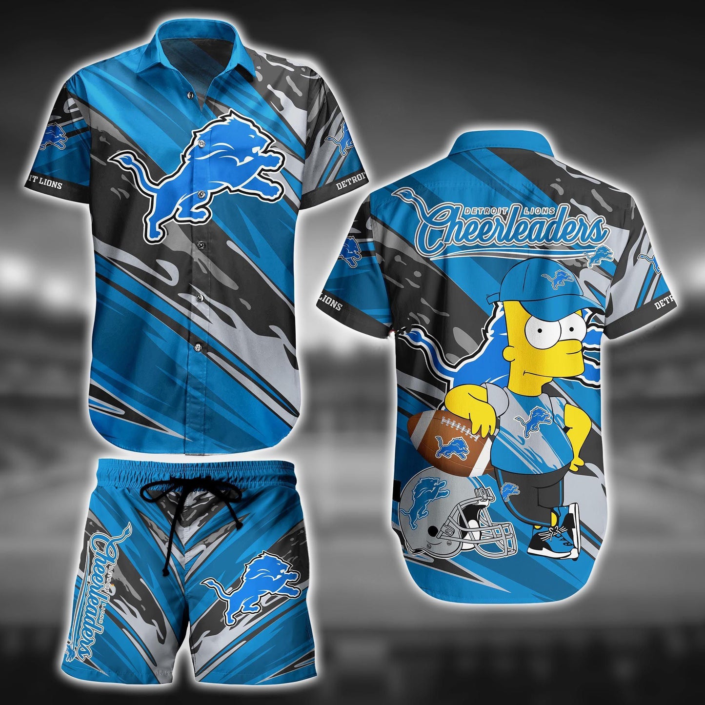 Detroit Lions Hawaiian Shirt Set for Game Day 505229
