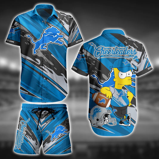 Detroit Lions Hawaiian Shirt Set for Game Day 505229