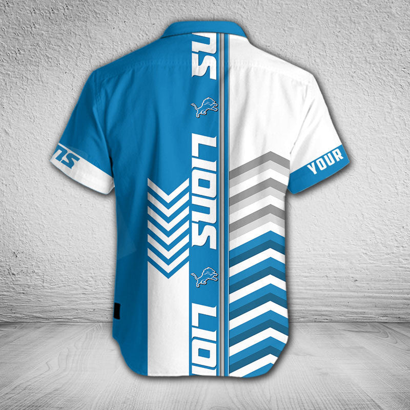 Detroit Lions Hawaiian Shirt Custom Chevron Design 580008