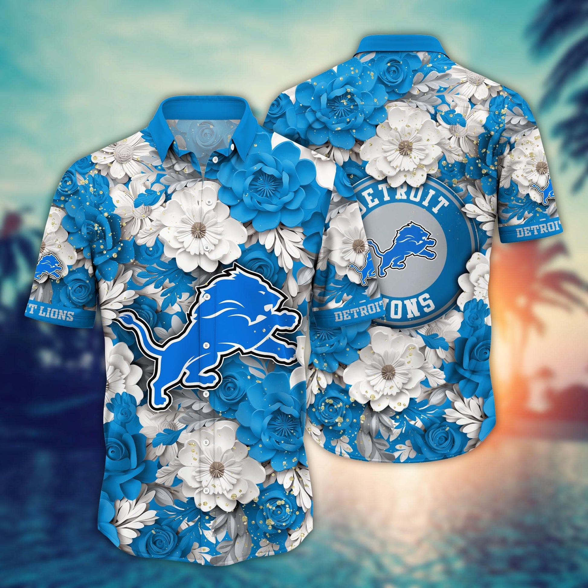 Detroit Lions Floral Hawaiian Shirt for Victory Celebration 777170