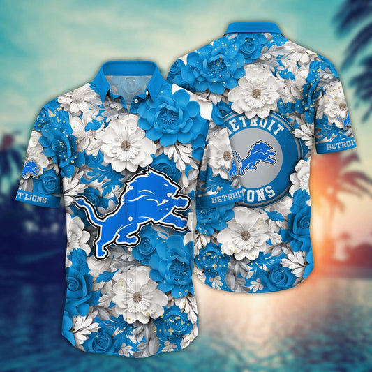 Detroit Lions Floral Hawaiian Shirt for Victory Celebration 777170