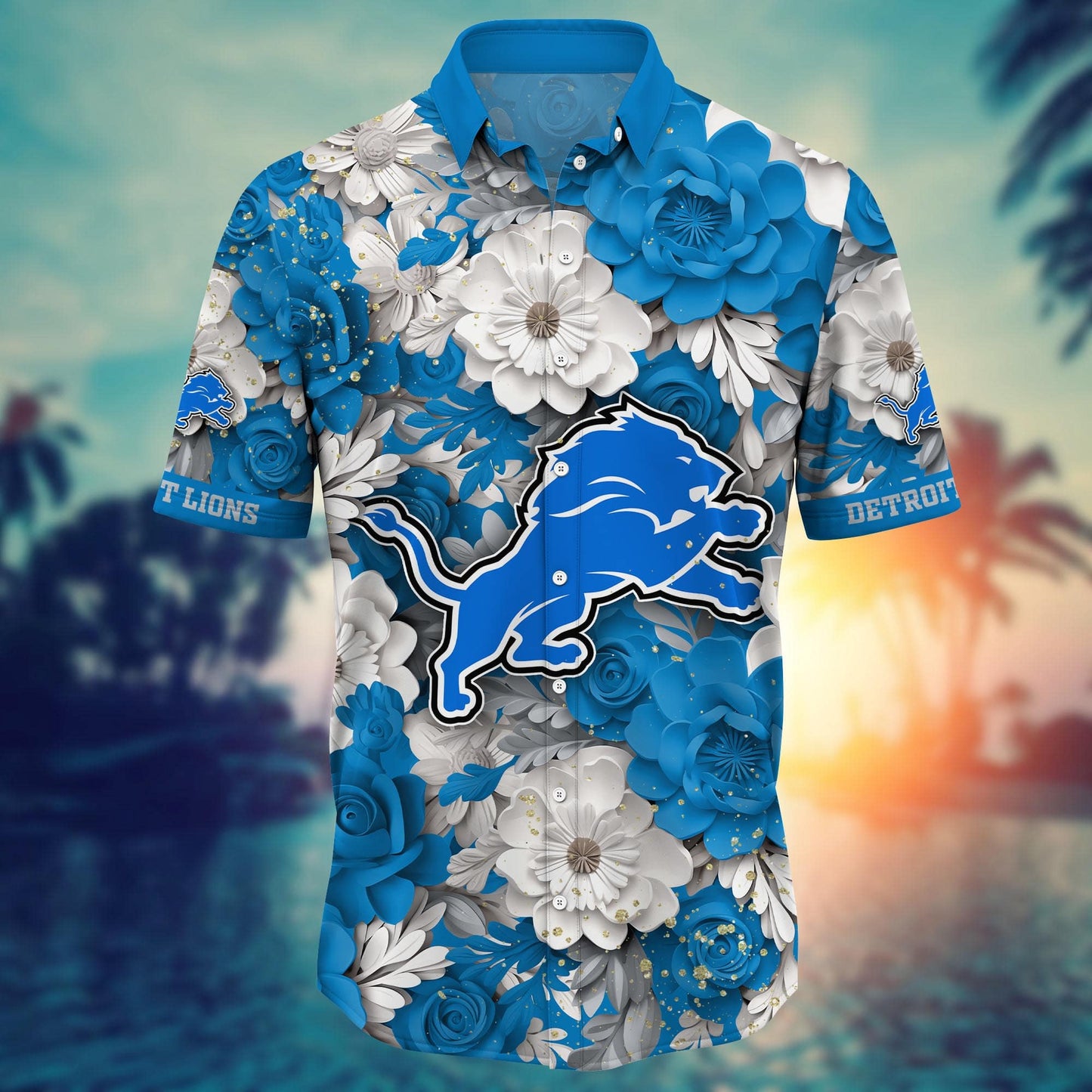 Detroit Lions Floral Hawaiian Shirt for Victory Celebration 777170