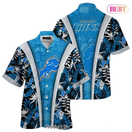 Detroit Lions Hawaiian Shirt Island Spirit Design by