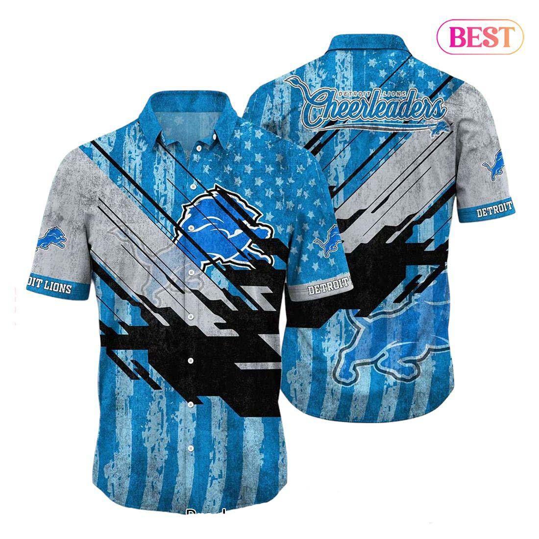 Detroit Lions Patriotic Hawaiian Shirt 992189