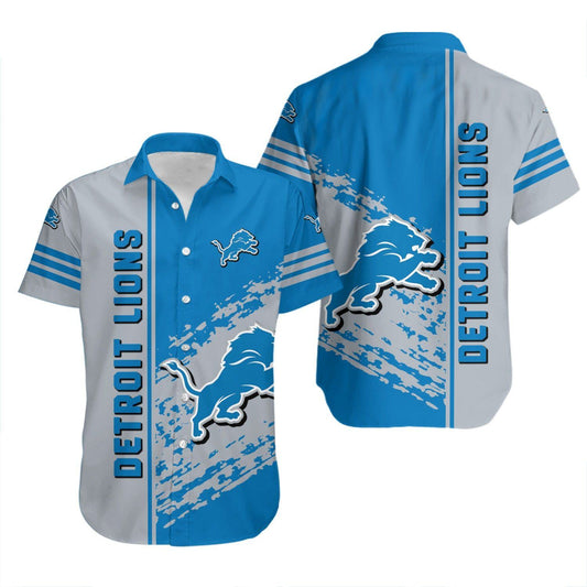 Detroit Lions Hawaiian Shirt Speed Stripe Design 760877