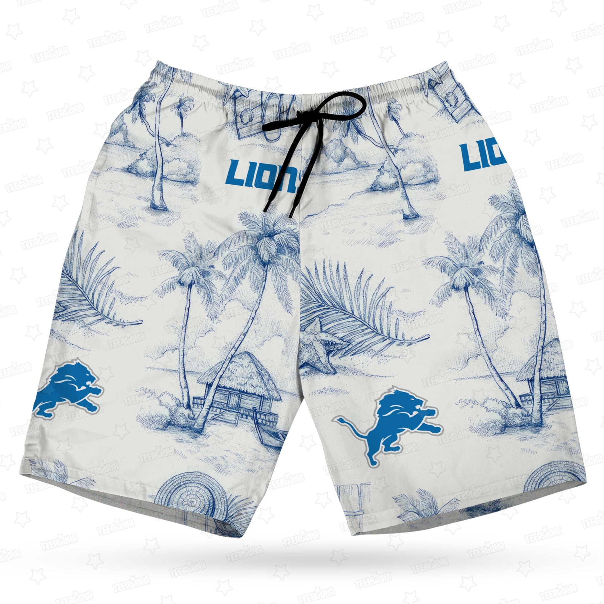Detroit Lions Hawaiian Shirt Sunny Beach Design 156517