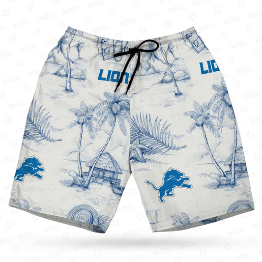 Detroit Lions Hawaiian Shirt Sunny Beach Design 156517