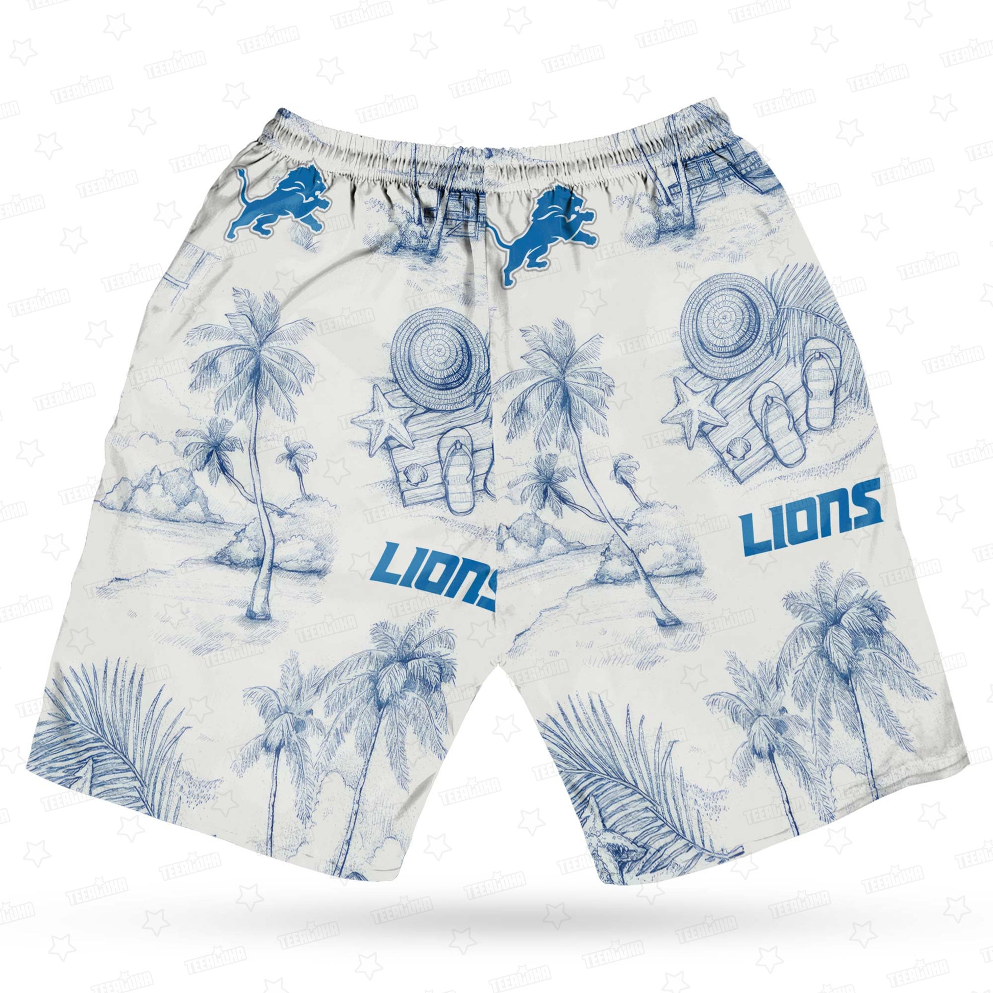 Detroit Lions Hawaiian Shirt Sunny Beach Design 156517