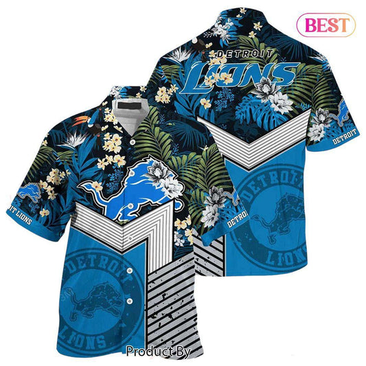 Detroit Lions Tribal Power Hawaiian Shirt 131393