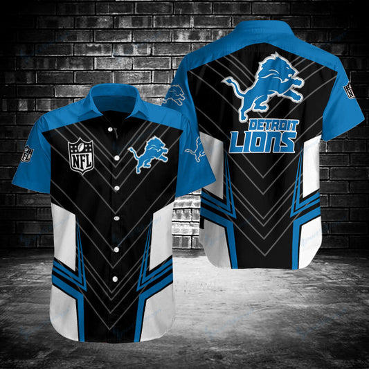 Detroit Lions Hawaiian Shirt with Victory Stripe Design 739948