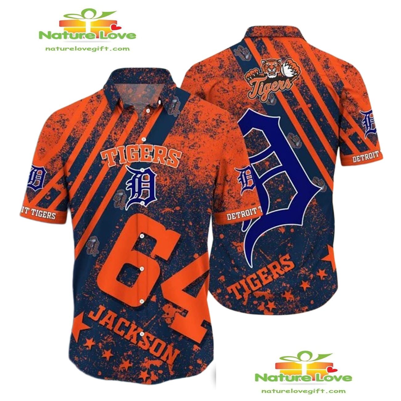 Detroit Tigers Hawaiian Shirt Personalized Aloha Shirt DT-HVNBVB7Y