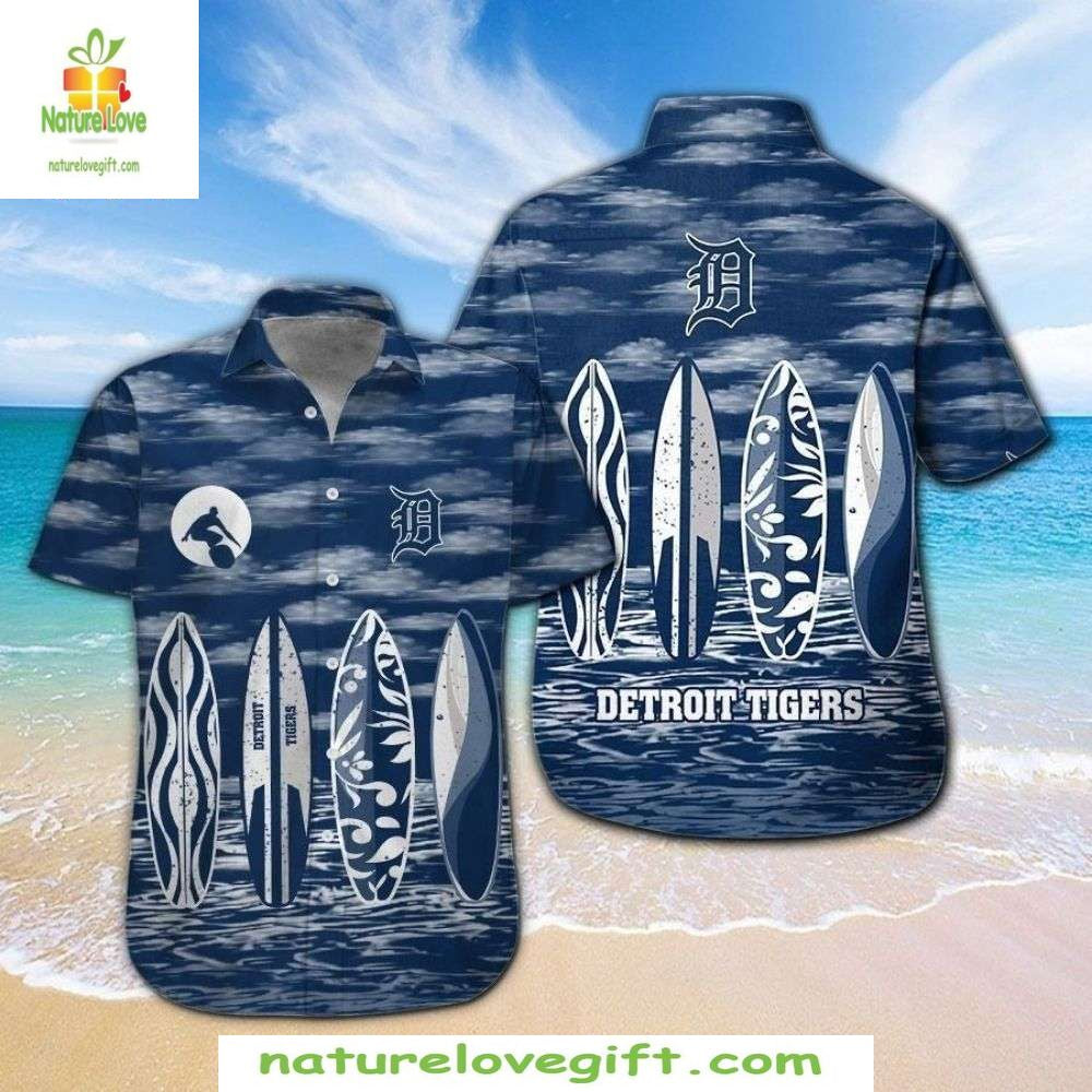 Detroit Tigers Hawaiian Shirt MLB Baseball Aloha Shirt BBPH2SSS