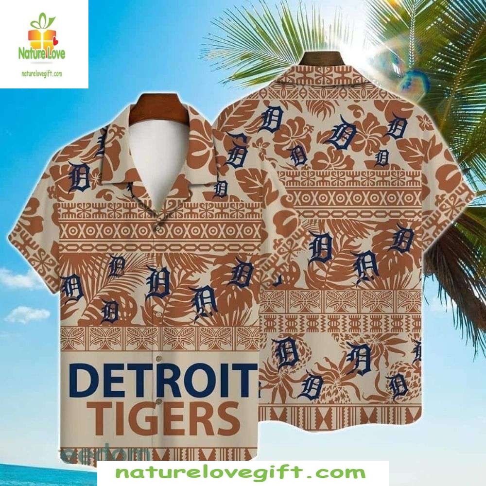 Detroit Tigers MLB Hawaiian Shirt Stylish Baseball Aloha Apparel