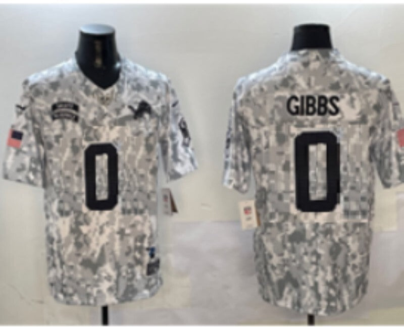 Detroit Lions #0 Jahmyr Gibbs Salute