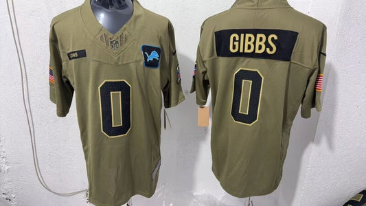 Detroit Lions #0 Jahmyr Gibbs Style 1