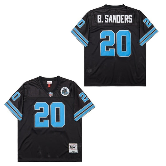 Detroit Lions #20 Barry Sanders Lions 20 Black 1993 Retro