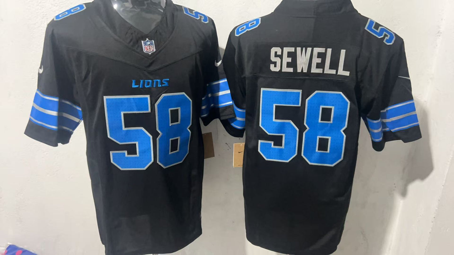 Detroit Lions #58 Penei Sewell Style 2