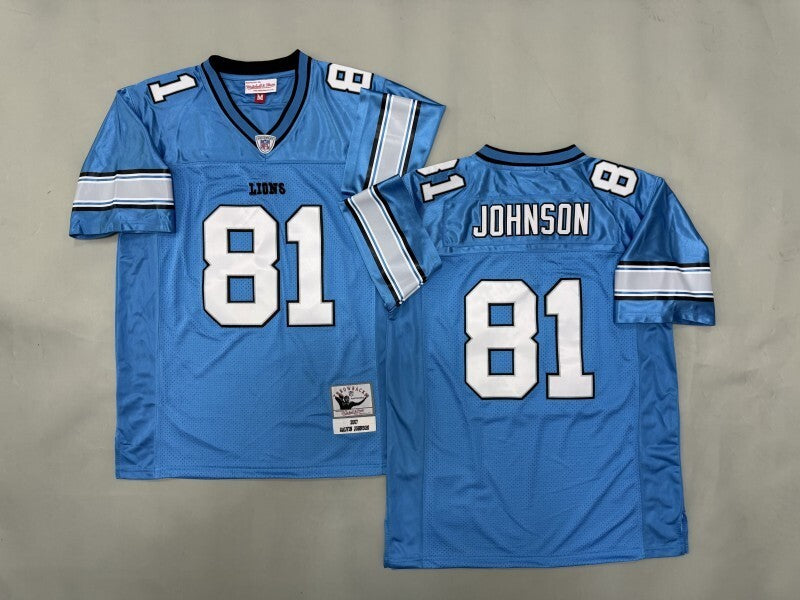 Detroit Lions #81 Johnson Detroit Lions Team