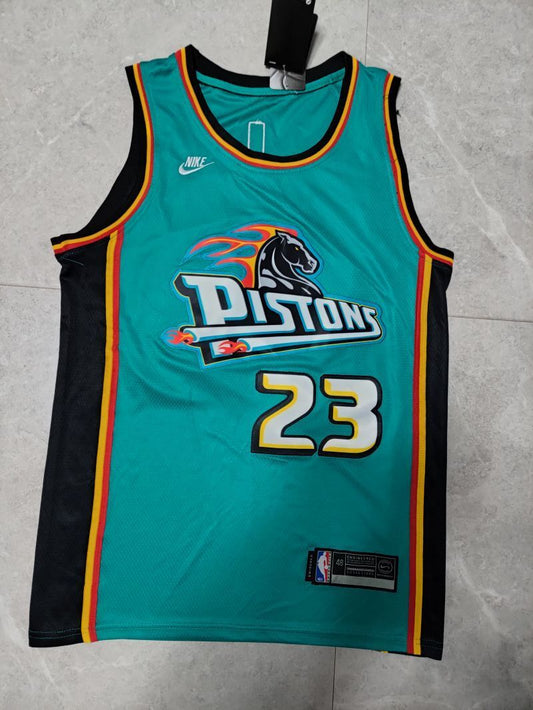 Detroit Pistons #23 Jaden Ivey 22-23 Season nba Pistons 23# Ja · Green Jersey Style 2