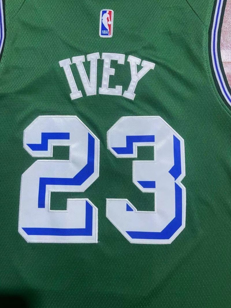 Detroit Pistons #23 Jaden Ivey 23 Season Pistons 23 Green Jersey Style 1