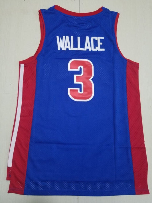 Detroit Pistons #3 Ben Wallace Pistons 3 Blue s-xxl Style 1