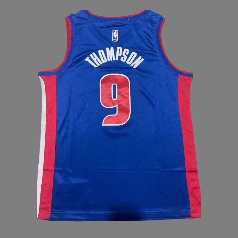Detroit Pistons #9 Ausar Thompson Pistons 9 # - Blue Style 1